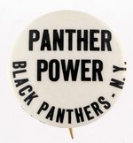 "PANTHER POWER" NY BLACK PANTHER BUTTON.