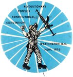 "REVOLUTIONARY PEOPLE'S CONSTITUTIONAL CONVENTION" 1970 BUTTON.