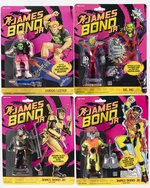 JAMES BOND JR LOT OF 5 CARDED ACTION FIGURES.