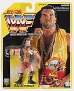 HASBRO WWF (1993) - RAZOR RAMON (RED TRUNKS) SERIES 10 CARDED ACTION FIGURE.