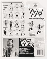 HASBRO WWF (1994) - RAZOR RAMON (PURPLE TRUNKS) SERIES 10 CARDED ACTION FIGURE.