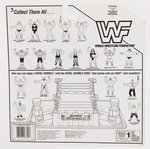 HASBRO WWF MINI WRESTLERS (1991) - BRUTUS "THE BARBER" BEEFCAKE, BUSHWHACKERS & GREG "THE HAMMER" VALENTINE CARDED FIGURE SET.