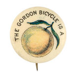 RARE REBUS "THE GORDON BICYCLE IS A (PEACH)"FROM HAKE COLLECTION & CPB.