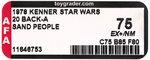 STAR WARS (1978) - SAND PEOPLE (TUSKEN RAIDER) 20 BACK-A AFA 75 EX+/NM.