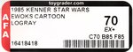 STAR WARS: EWOKS (1985) - LOGRAY AFA 70 EX+ (CLEAR BLISTER).