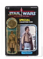 STAR WARS: THE POWER OF THE FORCE (1985) - LANDO CALRISSIAN (GENERAL PILOT) 92 BACK AFA 75+ Y-EX+/NM.