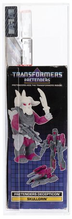 TRANSFORMERS (1988) SERIES 5 PRETENDER - SKULLGRIN AFA 70 EX+.