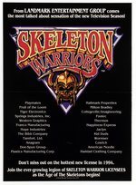 SKELETON WARRIORS CARTOON & LICENSING PROMOTIONAL FOLDER.