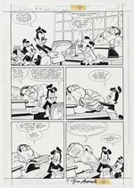 ANIMANIACS #51 ORIGINAL ART PAGE BY LED BATIC.