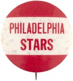 1940s NEGRO LEAGUE TEAM SERIES "PHILADELPHIA STARS" BUTTON.