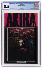 AKIRA #1 SEPTEMBER 1988 CGC 8.5 VF+ (FIRST AMERICAN KANEDA & TETSUO).