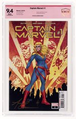 CAPTAIN MARVEL VOL. 10 #1 MARCH 2019 CBCS VERIFIED SIGNATURE 9.4 NM.