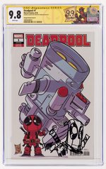 DEADPOOL #1 AUGUST 2018 CGC 9.8 NM/MINT SIGNATURE SERIES WITH SKOTTIE YOUNG SKETCH (YOUNG VARIANT COVER B).