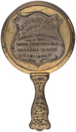 1914 UNION PRINTERS NATIONAL BASEBALL LEAGUE TOURNAMENT SOUVENIR POCKER MIRROR.