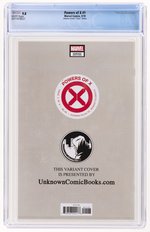 POWERS OF X #1 SEPTEMBER 2019 CGC 9.8 NM/MINT (UNKNOWN COMICS "VIRGIN"EDITION).