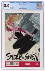 SPIDER-GWEN #1 DECEMBER 2015 CGC 8.0 VF (ANKA VARIANT COVER).