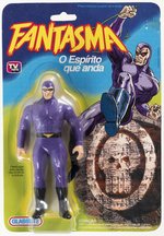 THE PHANTOM (FANTASMA) GLASSLITE ACTION FIGURE ON CARD.