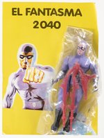 EL FANTASMA 2040 (PHANTOM) CARDED MEXICAN BOOTLEG FIGURE ON CARD.