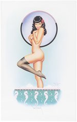 DAVE STEVENS BETTY'S BATH SIGNED ART PRINT.