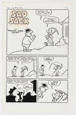 LITTLE SAD SACK #16 PAGE 19 TITLE PAGE ORIGINAL ART.