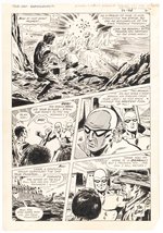 THE PHANTOM #32 CHARLTON COMICS ORIGINAL ART PAGE BY JIM APARO.