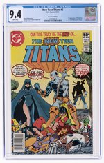 NEW TEEN TITANS #2 DECEMBER 1980 CGC 9.4 NM (NEWSSTAND EDITION - FIRST DEATHSTROKE).