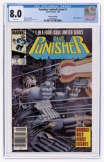 PUNISHER LIMITED SERIES #1 JANUARY 1986 CGC 8.0 VF (NEWSSTAND EDITION).