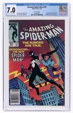 AMAZING SPIDER-MAN #252 MAY 1984 CGC 7.0 FINE/VF (NEWSSTAND EDITION - FIRST BLACK COSTUME).