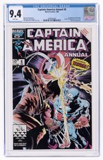 CAPTAIN AMERICA ANNUAL #8 1986 CGC 9.4 NM.