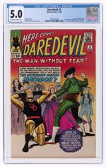 DAREDEVIL #5 DECEMBER 1964 CGC 5.0 VG/FINE (FIRST MATADOR).