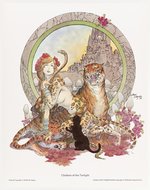 CHILDREN OF THE TWILIGHT PORTFOLIO BY MICHAEL WILLIAM KALUTA IN ENVELOPE.