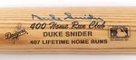 DUKE SNIDER (HOF) SIGNED BASEBALL BAT.