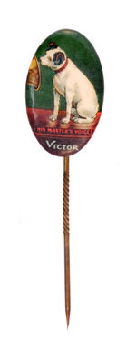 CLASSIC "VICTOR" EARLY COLOR STICKPIN c. 1901.