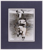 NEW YORK YANKEES LEGENDS DON LARSEN & YOGI BERRA (HOF) SIGNED PHOTO.