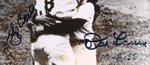 NEW YORK YANKEES LEGENDS DON LARSEN & YOGI BERRA (HOF) SIGNED PHOTO.