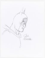 BATMAN ORIGINAL ART PEN PROFILE DRAWING BY JOE GIELLA.