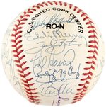 1992 NEW YORK METS TEAM-SIGNED BASEBALL.