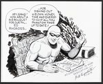 THE PHANTOM ORIGINAL ART SKETCH BY BILL LIGNANTE.