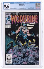 WOLVERINE #1 NOVEMBER 1988 CGC 9.6 NM+ (FIRST WOLVERINE AS PATCH).