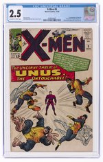 X-MEN #8 NOVEMBER 1964 CGC 2.5 GOOD+ (FIRST UNUS THE UNTOUCHABLE).