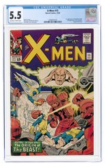 X-MEN #15 DECEMBER 1965 CGC 5.5 FINE- (FIRST MASTER MOLD).