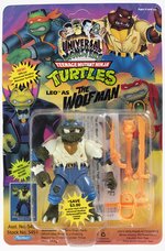 TEENAGE MUTANT NINJA TURTLES LEO AS THE WOLFMAN CARDED ACTION FIGURE.