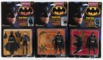 BATMAN "THE DARK KNIGHT COLLECTION" CARDED ACTION FIGURE TRIO.