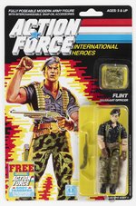 G.I. JOE ACTION FORCE (1986) - FLINT 20 BACK CARDED ACTION FIGURE.