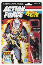 G.I. JOE ACTION FORCE (1986) - DESTRO 20 BACK CARDED ACTION FIGURE.