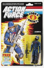 G.I. JOE ACTION FORCE (1986) - COBRA 20 BACK CARDED ACTION FIGURE.