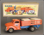 "GAMA" BOXED WIND-UP TRUCK WITH LIFT GATE.