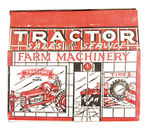 "MARX TRACTOR SALES AND SERVICE FARM MACHINERY" BOXED SET.