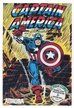 AURORA COMIC SCENES - CAPTAIN AMERICA FACTORY-SEALED BOXED MODEL KIT.