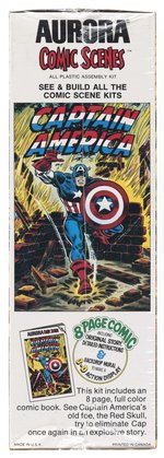 AURORA COMIC SCENES - CAPTAIN AMERICA FACTORY-SEALED BOXED MODEL KIT.